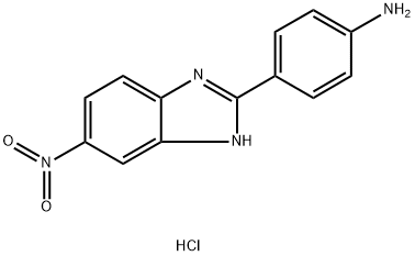 4-(5-nitro-1H-benzo[d]imidazol-2-yl)aniline HCL Struktur