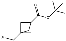 tert-Butyl3-(bromomethyl)bicyclo[1.1.1]pentane-1-carboxylate Struktur