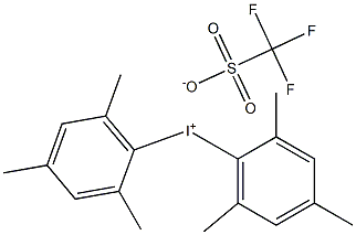 Dimesityliodonium triflate Struktur