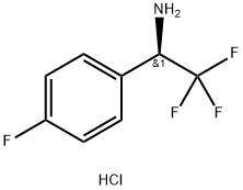 (R)-2,2,2-Trifluoro-1-(4-fluoro-phenyl)-ethylamine hydrochloride Struktur