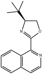 1-[(4S)-4-tert-Butyl-4,5-dihydro-2-oxazolyl]isoquinoline Struktur