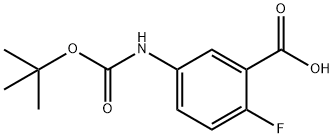 5-([(TERT-BUTOXY)CARBONYL]AMINO)-2-FLUOROBENZOIC ACID Struktur