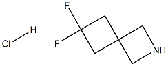 6,6-difluoro-2-azaspiro[3.3]heptane hydrochloride Struktur