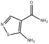 5-aminoisothiazole-4-carboxamide Struktur