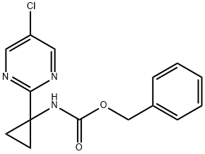 benzyl (1-(5-chloropyrimidin-2-yl)cyclopropyl)carbamate Struktur