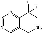 C-[4-(1,1-Difluoro-ethyl)-pyrimidin-5-yl]-methylamine Struktur