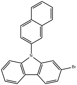 2-Bromo-9-(2-naphthyl)-9H-carbazole Struktur