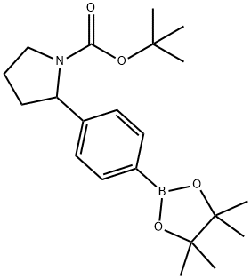 4-(1-Boc-pyrrolidin-2-yl)benzeneboronic acid pinacol ester Struktur