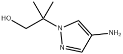 2-(4-amino-1H-pyrazol-1-yl)-2-methylpropan-1-ol Struktur