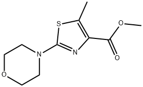 methyl 5-methyl-2-morpholinothiazole-4-carboxylate Struktur