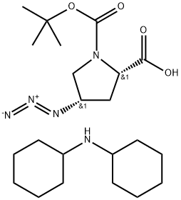 N-Boc-cis-4-azido-L-proline (dicyclohexylammonium) salt
		
	 Struktur