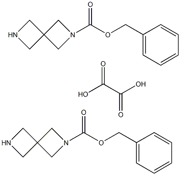 bis(benzyl 2,6-diazaspiro[3.3]heptane-2-carboxylate);Benzyl 2,6-diazaspiro[3.3]heptane-2-carboxylate oxalate(2:1) Struktur