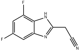 2-(Cyanomethyl)-5,7-difluorobenzimidazole Structure