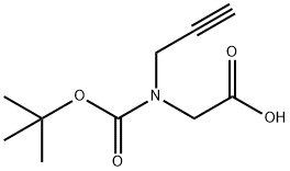 N-Boc-N-2-propyn-1-yl-glycine Struktur