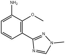 2-methoxy-3-(1-methyl-1H-1,2,4-triazol-3-yl)aniline Structure