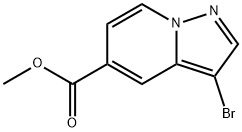 methyl 3-bromopyrazolo[1,5-a]pyridine-5-carboxylate Struktur