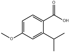 2-isopropyl-4-methoxybenzoic acid Struktur