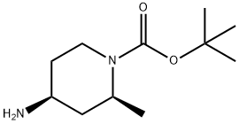 (2S,4S)-4-Amino-2-methyl-piperidine-1-carboxylic acid tert-butyl ester Struktur