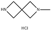 2-甲基-2,6-二氮雜螺[3.3]庚烷鹽酸鹽, 1630082-57-3, 結構式