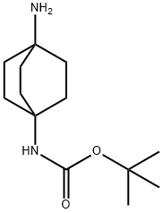 tert-Butyl (4-aminobicyclo[2.2.2]octan-1-yl)carbamate Struktur