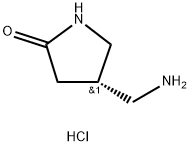 (S)-4-(Aminomethyl)pyrrolidin-2-one hydrochloride Struktur