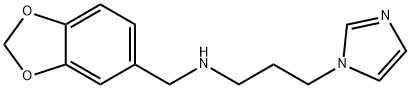 (2H-1,3-benzodioxol-5-ylmethyl)[3-(1H-imidazol-1-yl)propyl]amine Struktur