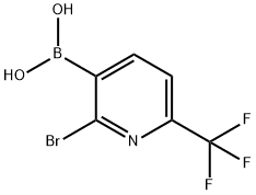 2-Bromo-6-(trifluoromethyl)pyridine-3-boronic acid Struktur