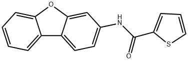 N-(dibenzo[b,d]furan-3-yl)thiophene-2-carboxamide Struktur