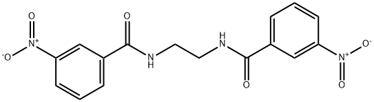 N,N'-ethane-1,2-diylbis(3-nitrobenzamide) Struktur