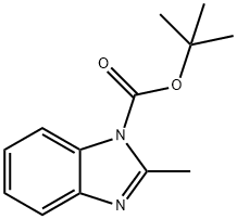 N-BOC-2-methylbenzimidazole Struktur