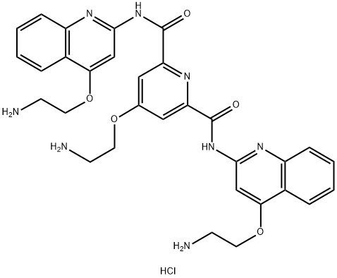 Pyridostatin hydrochloride Struktur