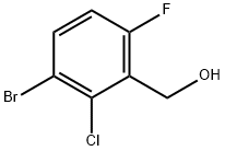 3-Bromo-2-chloro-6-fluorobenzyl alcohol Struktur