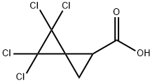 4,4,5,5-tetrachlorospiro[2.2]pentane-1-carboxylic acid Struktur