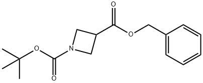 Benzyl N-Boc-azetidine-3-carboxylate Struktur