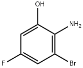 2-Amino-3-bromo-5-fluorophenol Struktur