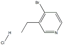 4-bromo-3-ethylpyridine hydrochloride Struktur