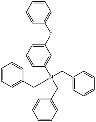 (3-PHENOXYPHENYL)TRIBENZYLSILANE Struktur