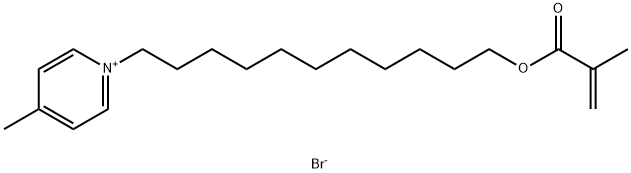 Pyridinium, 4-methyl-1-[11-[(2-methyl-1-oxo-2-propenyl)oxy]undecyl]-, bromide Struktur