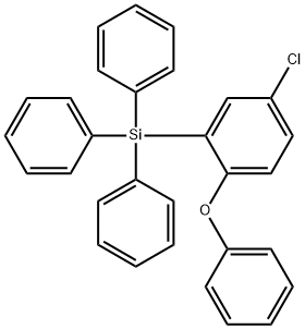 (5-CHLORO-2-(PHENOXY)PHENYL)TRIPHENYLSILANE Struktur