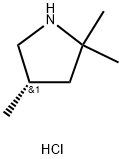 (S)-2,2,4-trimethylpyrrolidinehydrochloride Struktur