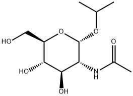 1-Methylethyl 2-(acetylamino)-2-deoxy-alpha-D-glucopyranoside Struktur