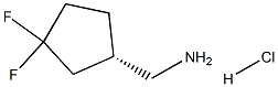 [(1S)-3,3-difluorocyclopentyl]methanamine hydrochloride Struktur