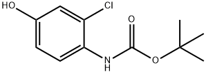 tert-butyl 2-chloro-4-hydroxyphenylcarbamate Struktur