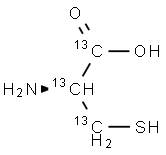 L-CYSTEINE (13C3) Struktur