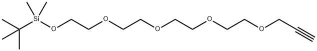 2,2,3,3-Tetramethyl-4,7,10,13,16-pentaoxa-3-silanonadec-18-yne Struktur