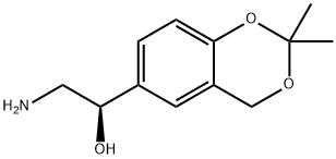 (R)-2-Amino-1-(2,2-dimethyl-4H-1,3-benzodioxin-6-yl)ethanol Struktur