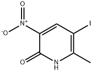 5-Iodo-6-methyl-3-nitro-pyridin-2-ol Structure