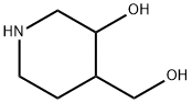 4-(hydroxymethyl)piperidin-3-ol Struktur