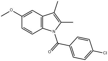 (4-Chlorophenyl)(5-methoxy-2,3-dimethyl-1H-indol-1-yl)methanone Struktur