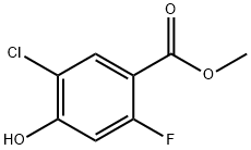 methyl 5-chloro-2-fluoro-4-hydroxybenzoate Struktur